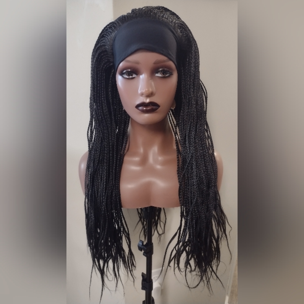 Box Braids Headband Wig